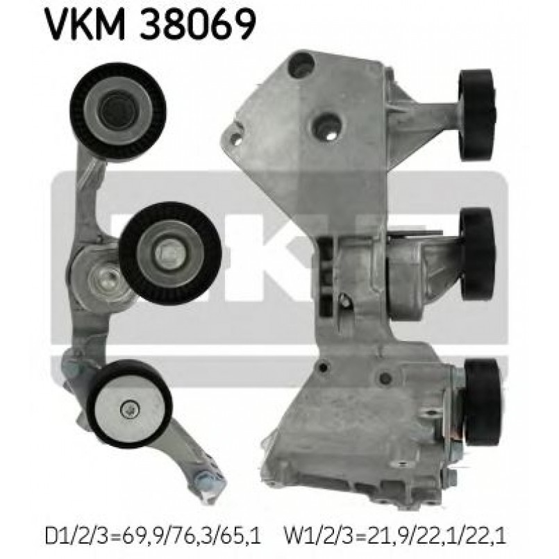 VKM 38069 SKF Ролик модуля натягувача ременя